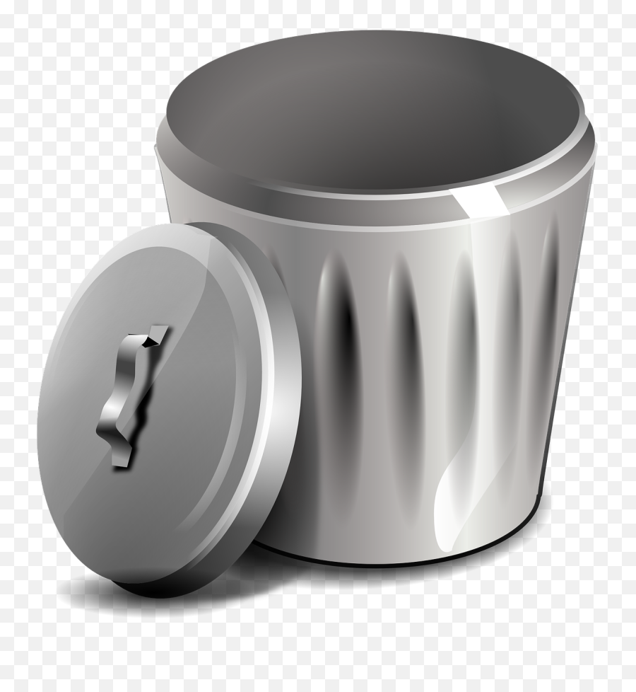 Garbage Basket Bin Trash Rubbish - Transparent Background Trash Clipart Png Emoji,Trash Bin Emoji