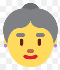 Twemoji2 1f475 - Emoji Viejita,Eye Emoji