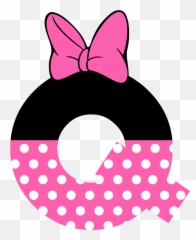 Alphabet Fonts Minnie Mouse - Letters Emoji