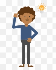 An Idea Cartoon Vector - People Get Emoji