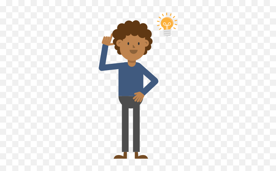 An Idea Cartoon Vector - People Get Idea Cartoon Emoji,Light Bulb Camera Action Emoji
