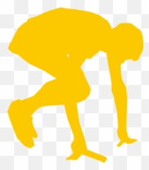 Silhouette Vector Graphics Of Runner - Begins Clipart Emoji