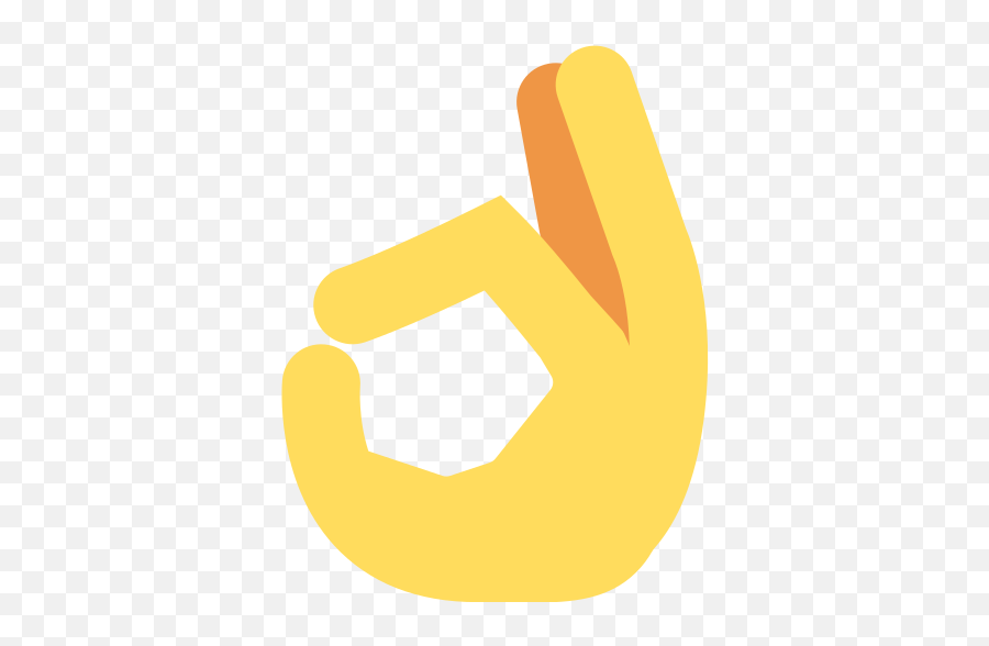 Ok Hand Emoji Png Picture - Ok Hand Emoji Twitter,Twitter Thinking Emoji