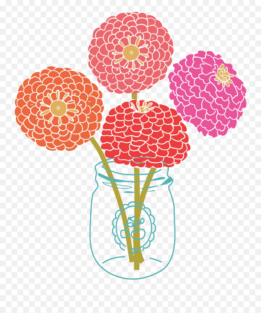Floral Modern Flower Clipart Kid - Clipartix Free Flower Clipart Emoji,Red Flower Emoji