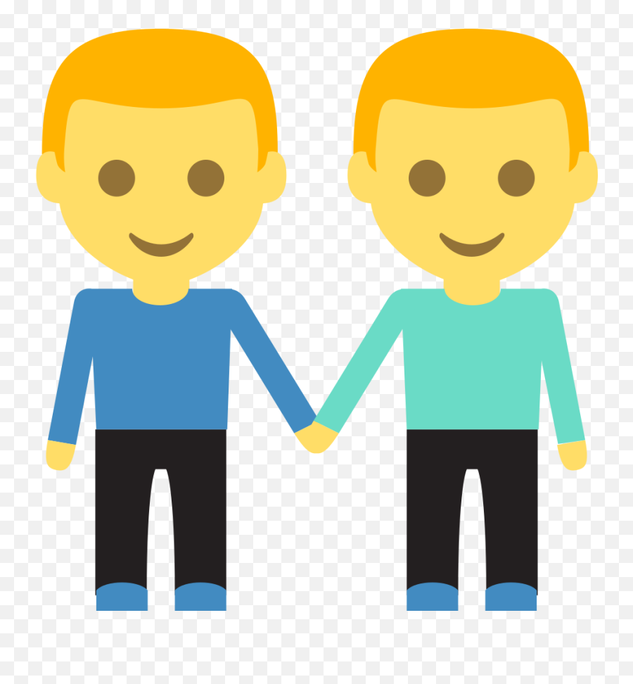 Emojione 1f46c - Two Man Holding Hands Emoji,Ar Emoji