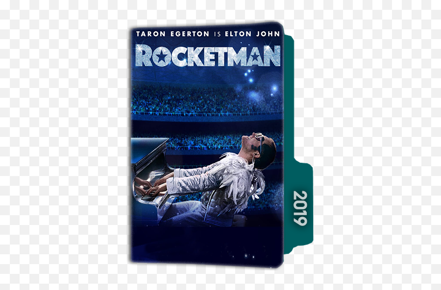 Rocketman 2019 Folder Icon - Designbust Rocketman 2019 Movie Poster Emoji,Captain Crunch Emojis