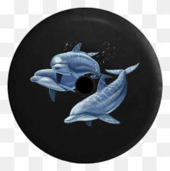 JL Hole Animal Tire Covers u2013 Page 4 TireCoverPro - Common Bottlenose Dolphin Emoji