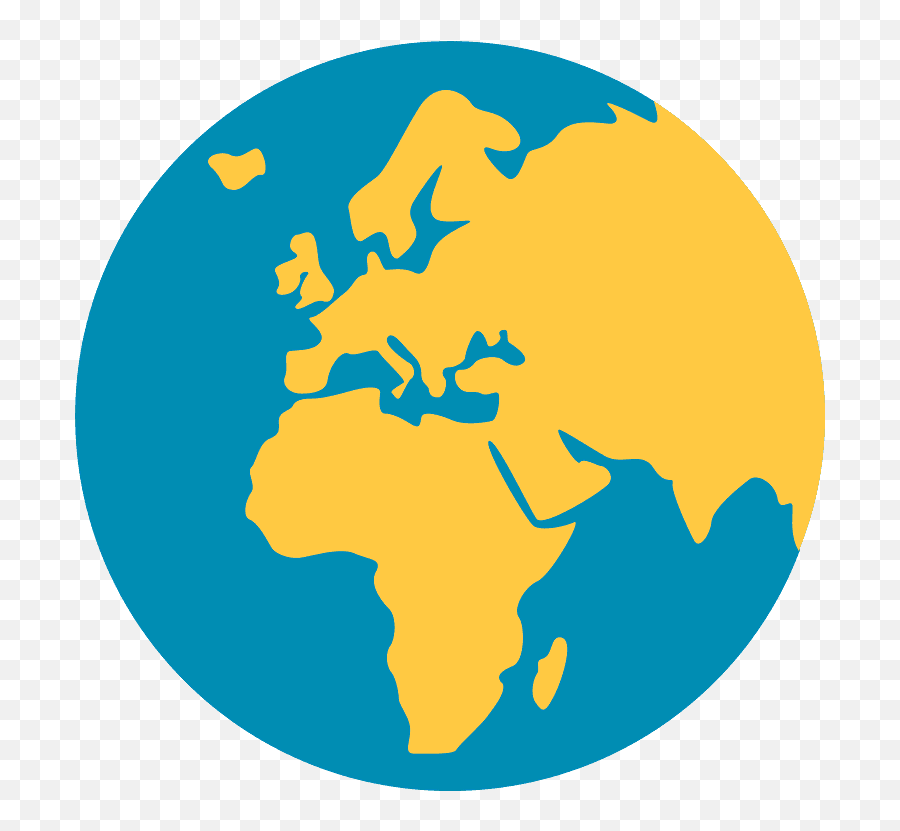 Globe Showing Europe - Blank Atlas World Map Emoji,Earth Emoji