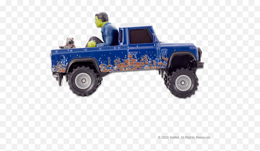 Hot Wheels Marvel Land Rover Defender 110 Pickup Truck With - Hot Wheels Marvel Land Rover Defender 110 Pickup Truck With Hulk And Rocket Emoji,Hulk Emoji