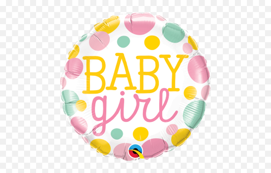 Baby Boy Dots 18 Foil Balloon - Balloon Emoji,Baby Girl Emoji