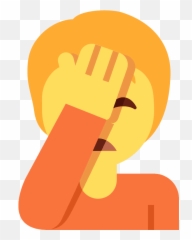 Person Facepalming Emoji Clipart
