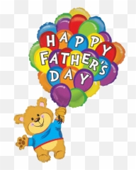 Giant Fathers Day Balloon Bear - Happy Birthday Animated Balloons Emoji,Fathers Day Emoji