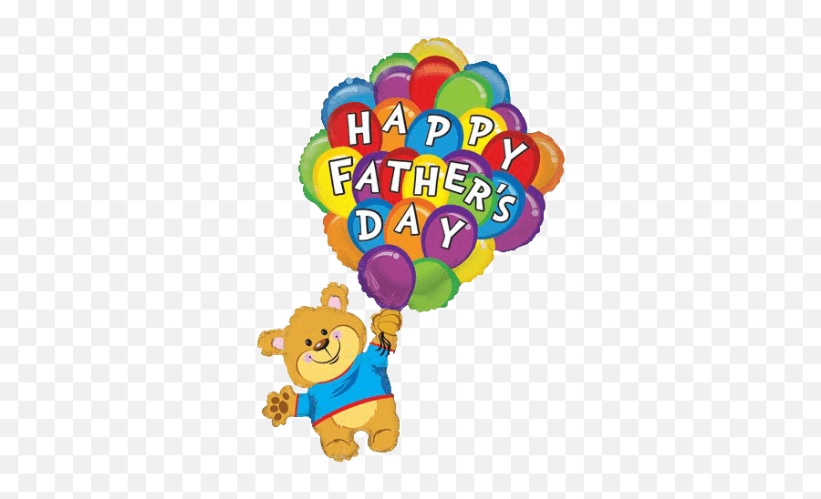 Giant Fathers Day Balloon Bear - Happy Birthday Animated Balloons Emoji,Fathers Day Emoji