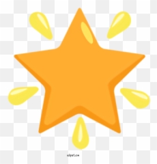 Holidays Yellow Orange Star For Diwali - Clipart Dot Emoji
