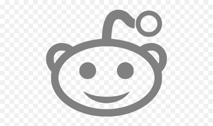 Gray Reddit Icon - Reddit Png Icon Black Emoji,Are You Serious Emoticon