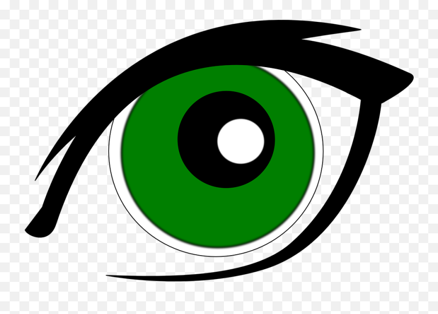Free Green Eyes Green Vectors - Green Eye Clipart Emoji,Stare Emoticon