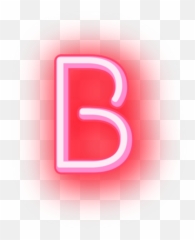 B Neon Letter - Sign Emoji