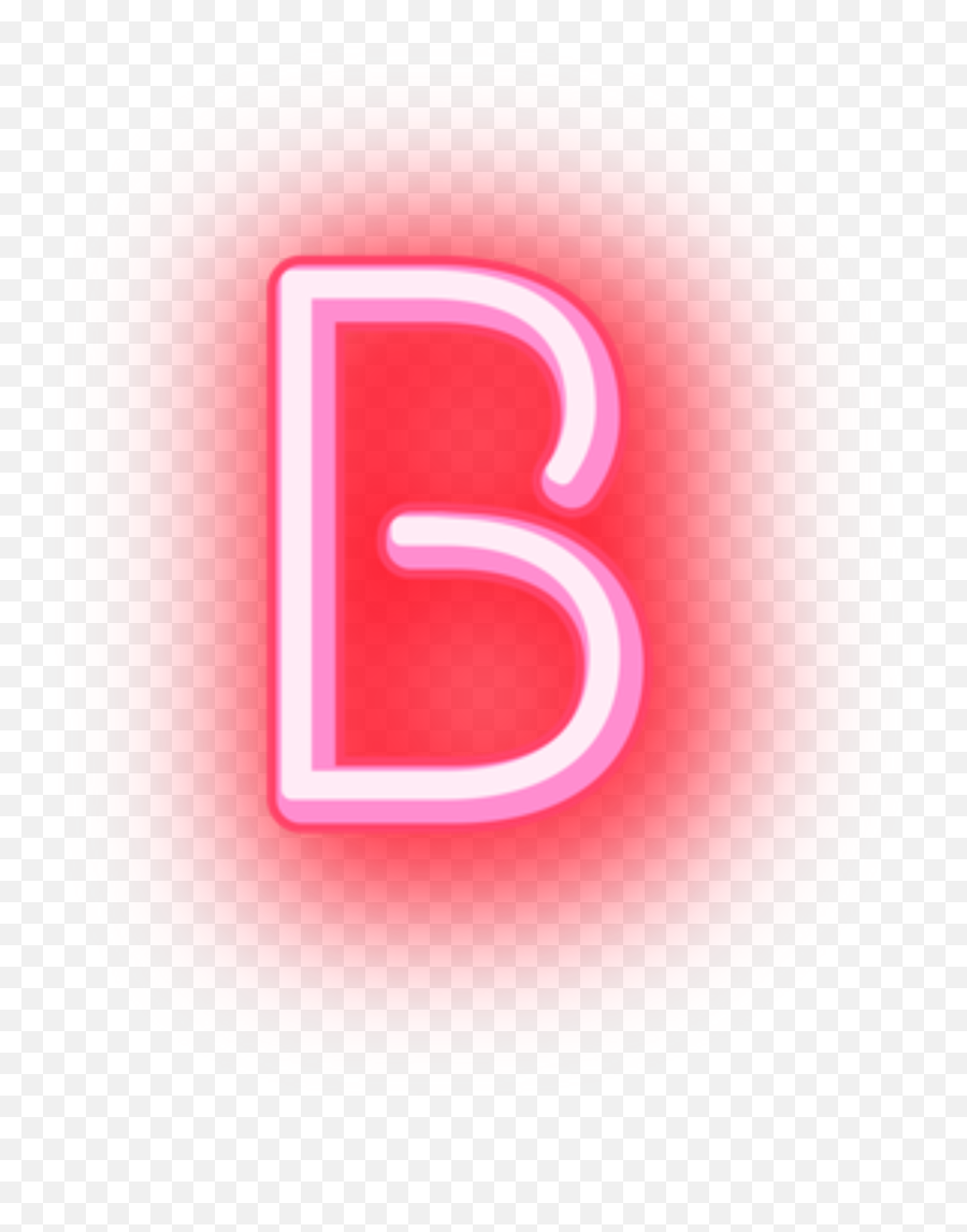 B Neon Letter - Sign Emoji,B Letter Emoji