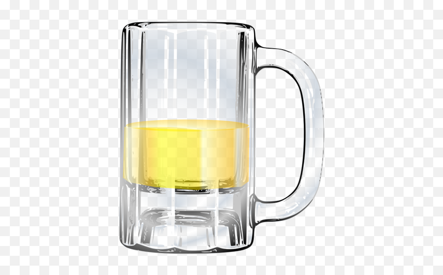 Vector Image Of Half - Half Empty Beer Glass Emoji,Side Glance Emoji