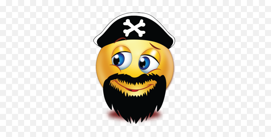 Evil Beard Pirate Emoji - Free Beard Emoji,Beard Emoji