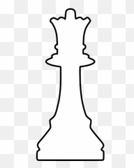 White Silhouette Chess Piece - Clipart Emoji