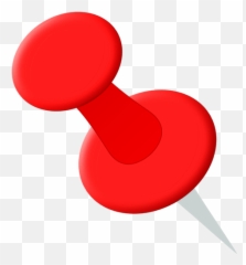 Red Pin - Location Pin Icon Transparent Background Emoji,Push Pin Emoji