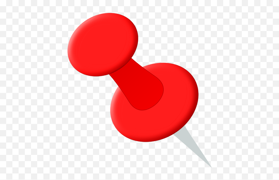 Red Pin - Location Pin Icon Transparent Background Emoji,Push Pin Emoji