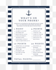 Navy Blue Baby Shower Game Whats On Your Phone Instant Download - Mom Or Dad Quiz Baby Shower Game Emoji,Snapchat Emoji List