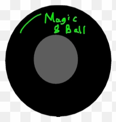 Magic 8 Ball To Answer Questions Yes No And Maybe - Circle Emoji,8 Ball Emoji