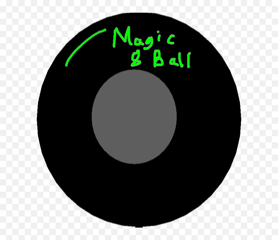 Magic 8 Ball To Answer Questions Yes No And Maybe - Circle Emoji,8 Ball Emoji