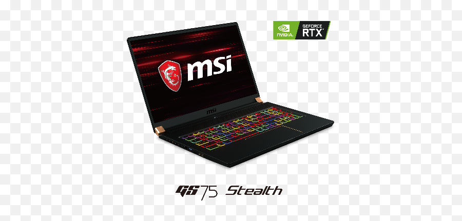 Msi Gs Series Gaming Notebook Gets Rtx - Msi Gs75 Stealth 8sf Emoji,Notebook Emoji Game