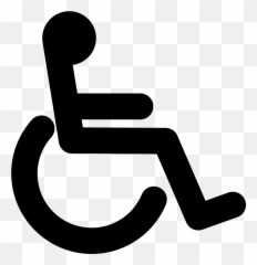 Wheelchair Black Handicap Disabled Logo - Clip Art Chair Emoji