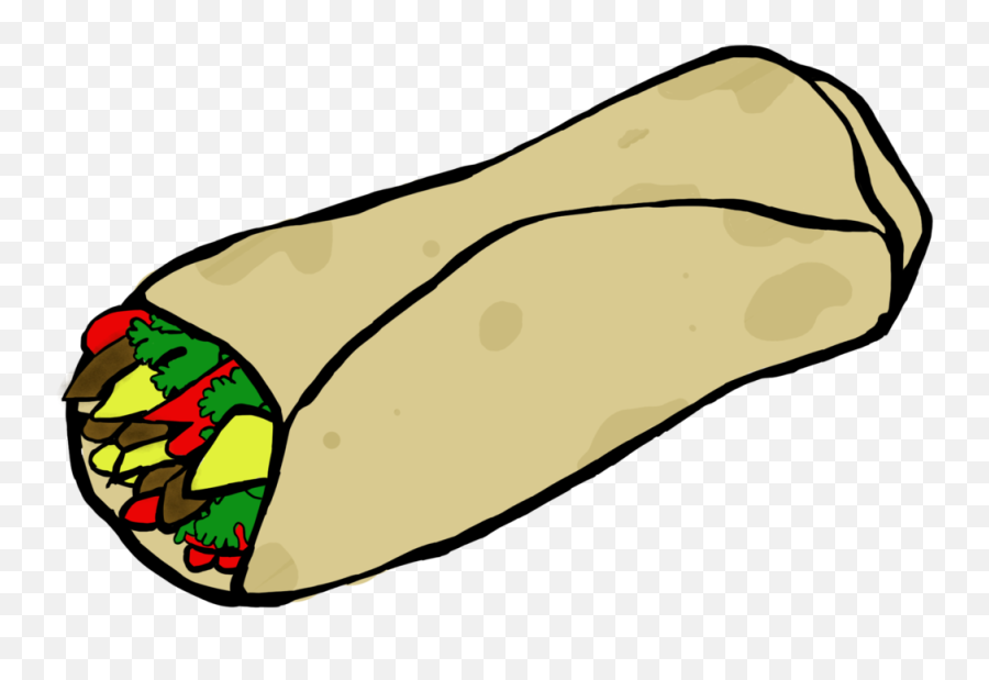 Burrito Wallpaper - Breakfast Burrito Cartoon Drawing Emoji,Burrito Emoji Android