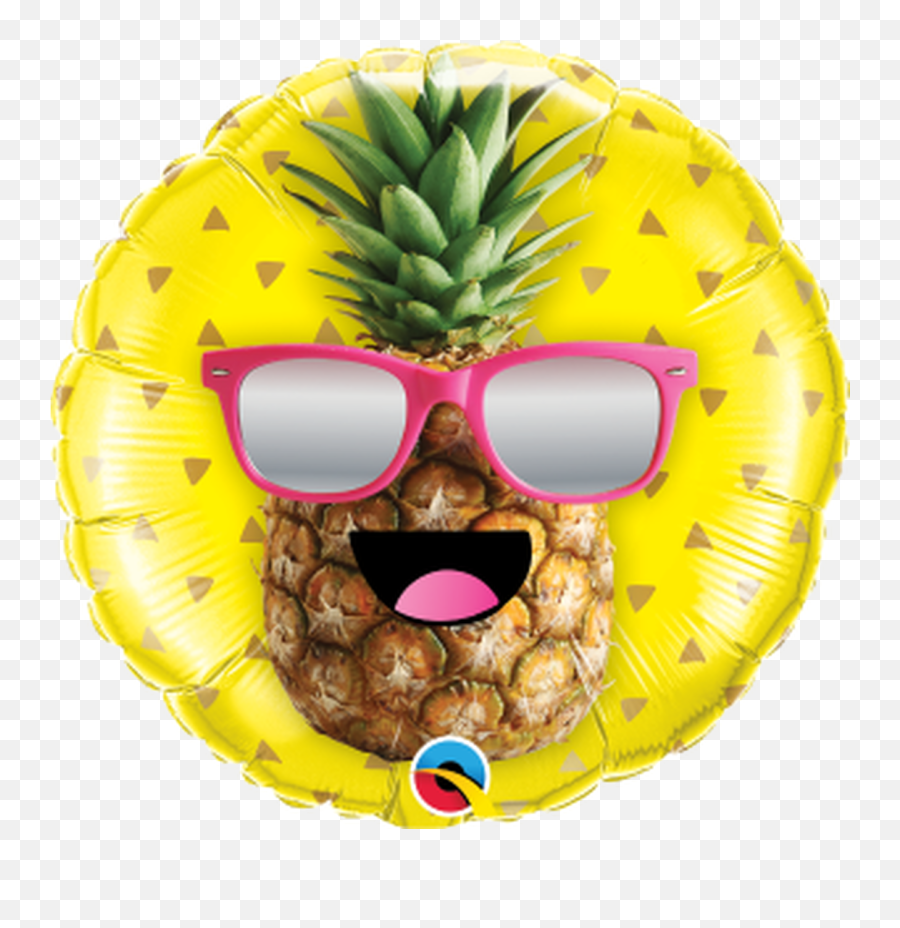 Mr Cool Pineapple 18 Foil Balloon - 071444572699 Emoji,Pineapple Emoji