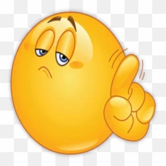 Emojis Old 1 Calaamadaha dhejiska ee loogu talagalay - Clip Art Wagging Finger
