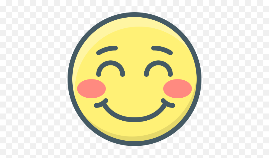 Emoji Face Smile Smiley Icon - Smiley,Embarrassed Face Emoji