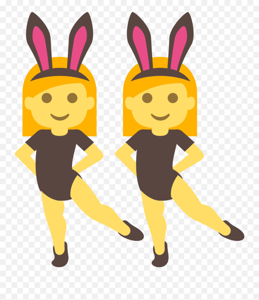 Emojione 1f46f - Twins Clipart Transparent Background Emoji,Ar Emoji