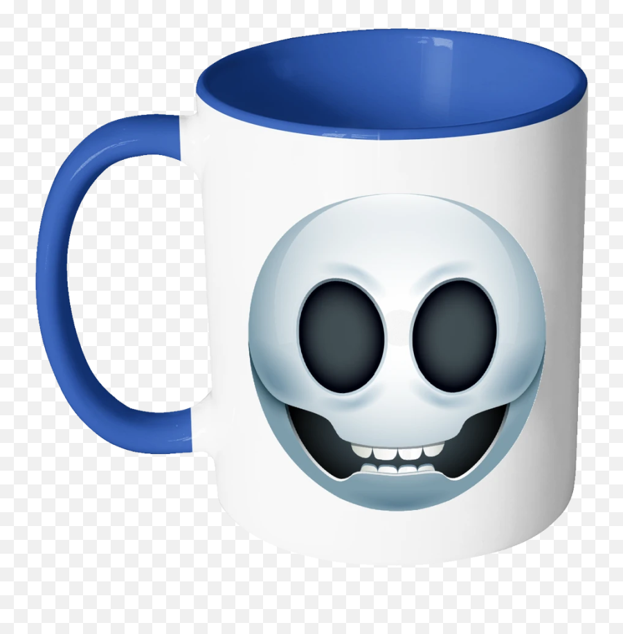 Emoji Skull Accent Mug - Mug,Emoji Skull