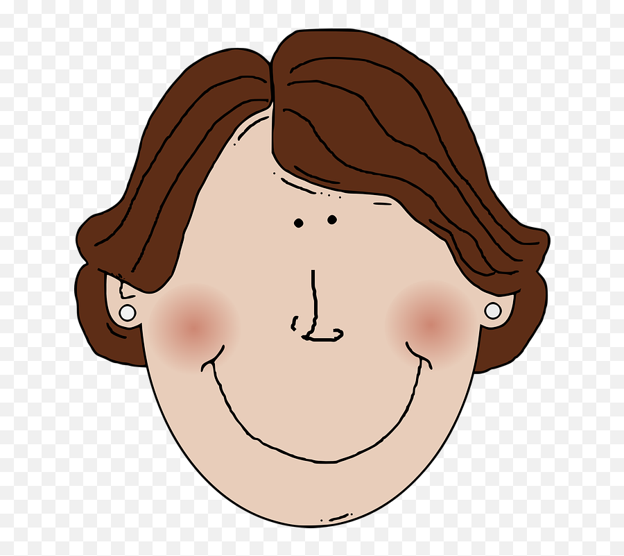 Free Blush Makeup Images - Woman With Short Brown Hair Clip Art Emoji,Strawberry Emoji