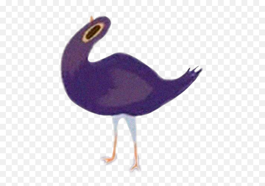 Download Hd Trash Doves Png - Purple Bird Facebook Emoticon Messenger Pigeon Gif Emoji,Facebook Emojis Png