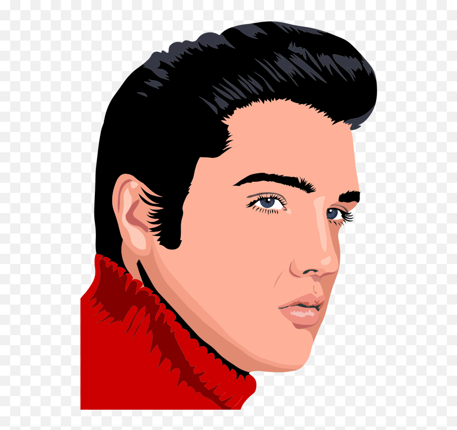 Elvis Presley Cartoon Drawing - Cartoon Elvis Presley Drawing Easy Emoji,Elvis Emoji