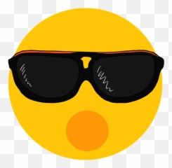 Emoji Emotions Face Sun - Emoji Wow,Sunglasses Emoji