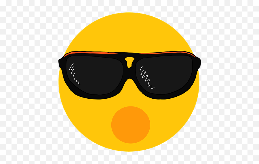 Emoji Emotions Face Sun - Emoji Wow,Sunglasses Emoji