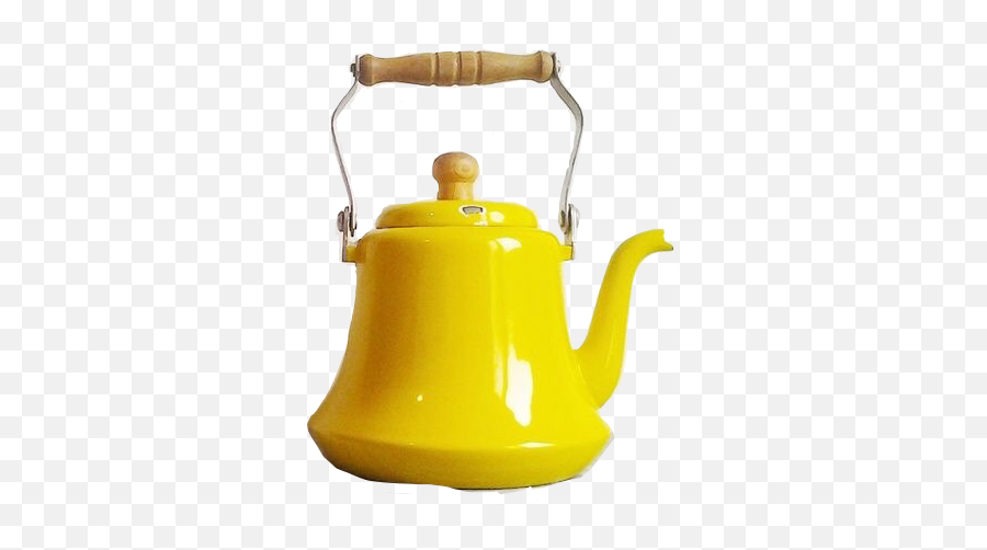Yellow Teapot Kettle Handle Spout - Teapot Emoji,Kettle Emoji