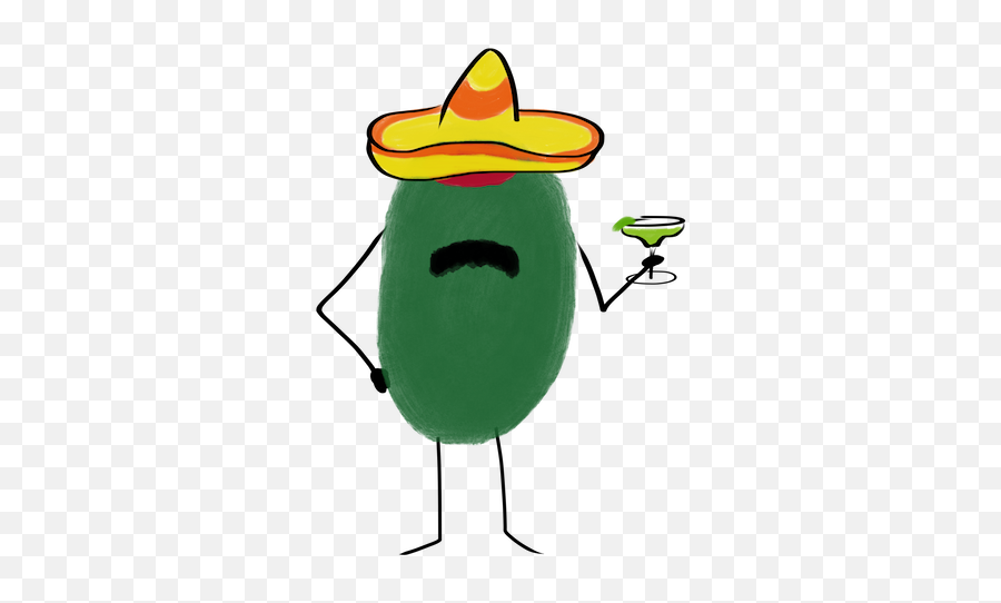 Boozemoji By Eric Schneider - Cartoon,Sombrero Hat Emoji