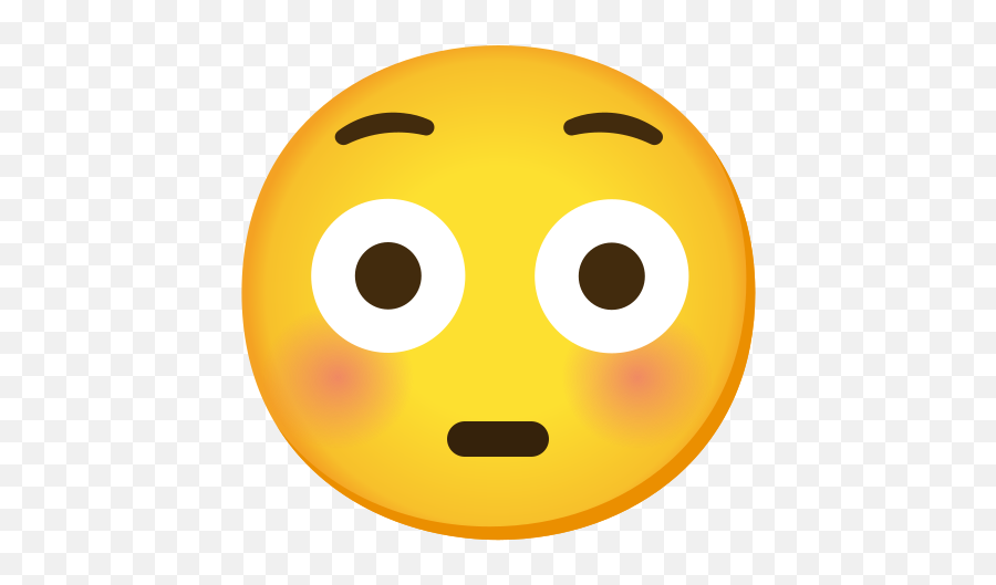 Flushed Face Emoji - Transparent Flushed Emoji,Flushed Emoji