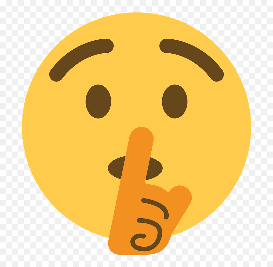 Shushing Face Emoji Clipart Free Download Transparent Png - Shush Emoji Discord,Hugging Emoji