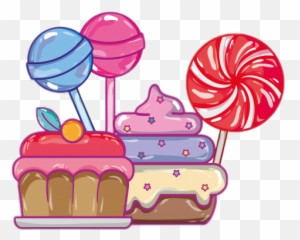 Cakes Lollipops Candies Sweets - Chica Con Caramelo Dibujo Emoji,Emoji Candies