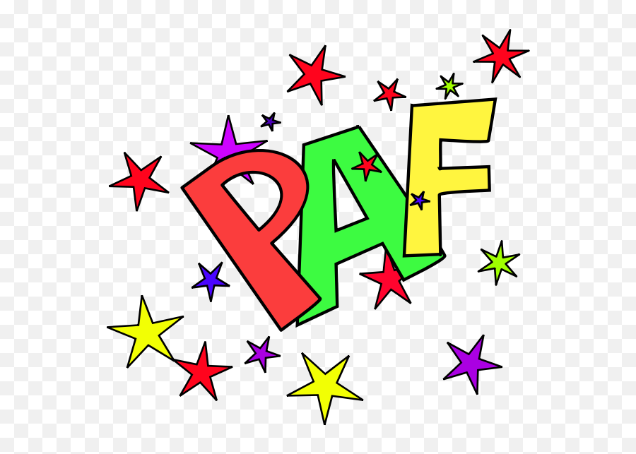 Vector Clip Art Of Paf Sound Representation With Stars - Paf Clipart Emoji,The Emoji Movie