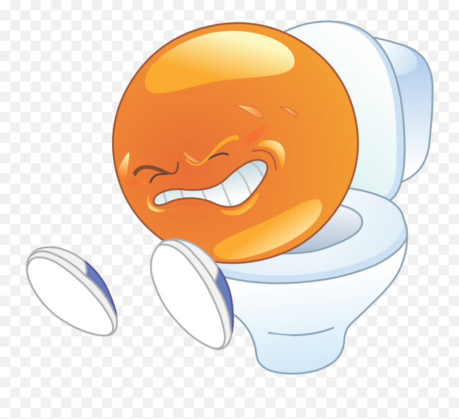 On The Toilet Emoji Decal - Emoji On The Toilet,Toilet Emoji